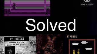 Fnaf 3 mysterys solved