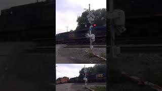 Freight. train was told to stop at crossing. Watch and listen on the radio part 2.