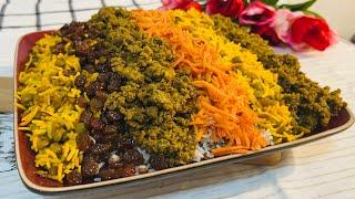 Adas polo persian adas polo recipe persian how to make rice with lentils  عدس پلو با گوشت