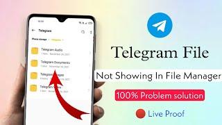 how to fix telegram files not showing Problem Telegram File saving problem Folder not showing file