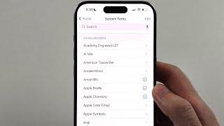 How To Change Font in iPhone iOS 18 Font Style