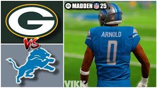 Packers vs Lions Week 14 Simulation Madden 25 Rosters
