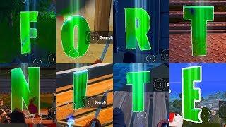 Collect FORTNITE Letters hidden in Loading Screen - All Fortnite Letters locations SEASON 11