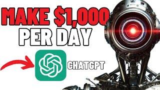 EASIEST Way to Make $1000 Daily With AI  Chat GPT Even as a Beginner