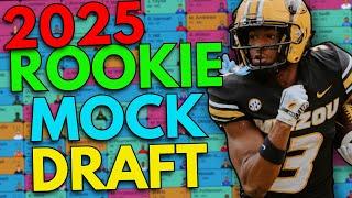 WAY TOO EARLY 2025 Rookie Mock Draft  Dynasty Fantasy Football