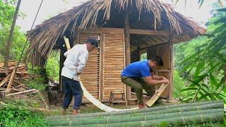 Simple life. Great love for father and spacious new bamboo bed