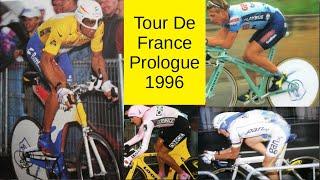 1996 Tour De France Prologue featuring Boardman Zulle Riis Indurain Cycling TT Time Trial bike