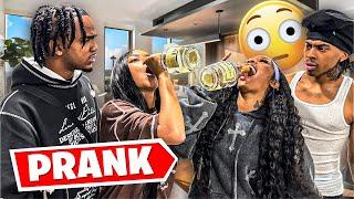 FAKE DRUNK PRANK ON CALVIN AND ELI *GONE WRONG*  Janae Skye