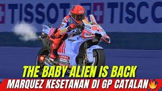 SANGAR  MARQUEZ ACAK2 GP CATALANJORGE MARTIN MENYERAH PECCO APES GAK KETULUNGAN 