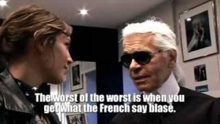 alexa chung & karl lagerfeld