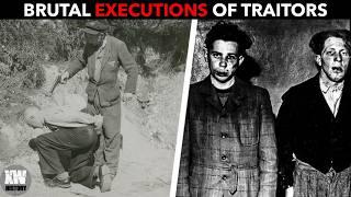 LYNCHING brutal EXECUTIONS of traitors after the war  WW2