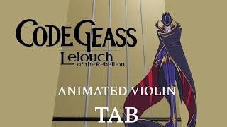 Stories from Code Geass - Animated Violin Tab