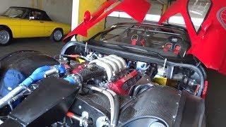 Alfa Romeo TZ3 Corsa 482HP engine start pure sound.