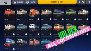 Unlock All Locomotives in Indian Train Simulator