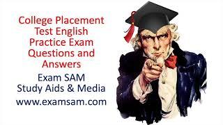 College Placement Test English Grammar Practice Questions and Answers