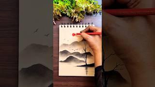 Simple CHARCOAL DRAWING For Beginners #art #trending #drawing #shortsfeed #youtubeshorts #shorts