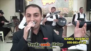 toy popuri mahnilar oxuyan Namiq Heşimov gitara Bextiyar Agcabedili