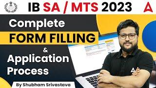 IB Form Fill Up 2023  IB SA MTS Form Fill Up  Step By Step Process  IB Recruitment 2023