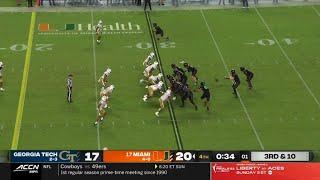 Georgia Tech vs Miami CRAZY Ending  2023 College Football