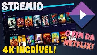 O FIM DA NETFLIX? STREMIO RD em 4K É INSANO