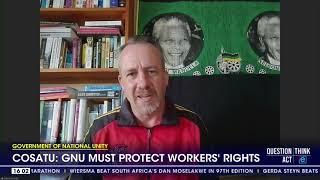 COSATU wants the GNU to protect workers rights