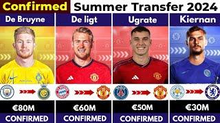  ALL CONFIRMED TRANSFER SUMMER 2024 ⏳️De Ligt to United Ugrate to United  Kiernan to Chelsea️