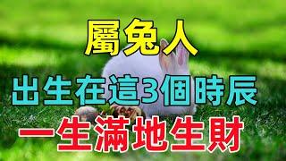 属兔人出生在这3个时辰，命里带金，一生吃喝不愁！