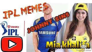 IPL 2020..Meme on first match MI vs CSK..#JohnnySinsMemes #MiaKhalifa #CricketFunnyMoments #IPL2020