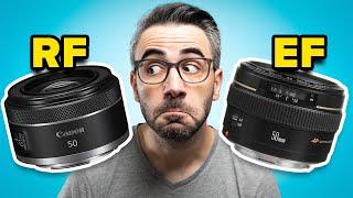 Canon RF 50 f1.8 vs EF 50 f1.4 - Comparison