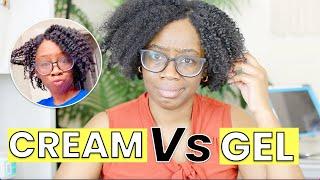 CREAM VS GEL on Natural Hair  Which Will Give You MOISTURE DEFINITION OR VOLUME? curldaze review