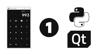 Simple GUI calculator in Python # 1. Application design creation