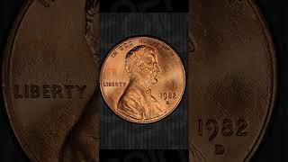 1982D PENNY SMALL DATE STRUCK ON BRONZE PLANCHET TRANSITIONAL ERROR  WORTH HIGH VALUE COIN