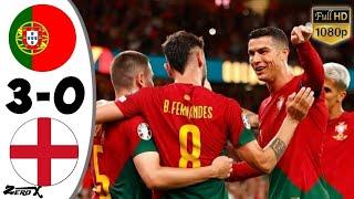 Portugal vs England 3 0 • EURO 2024 Qualifiers Highlights   All Goals • Hasil Portugal Tadi Malam480