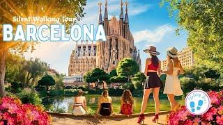 4K The Most Beautiful BARCELONA I Day Tour I Silent Walking Tour