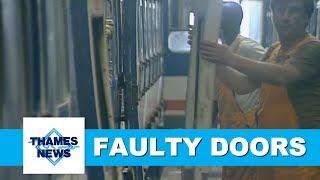 British Rail Faulty Doors  Thames News Archive Footage