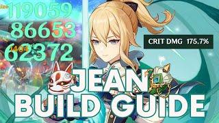 THE ONLY JEAN GUIDE YOU NEED  JEAN BUILD SHOWCASE  Genshin Impact