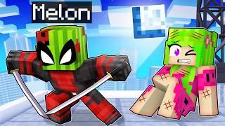 Playing as DEADPOOL in Minecraft