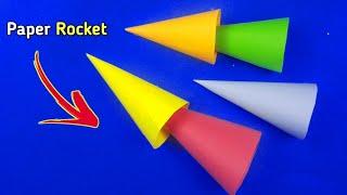 How to make Paper Rocket Pataka  Paper Pop Sound Rocket  DIY Paper Popper