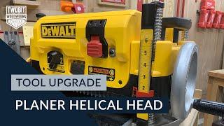 Helical Head Upgrade on a DeWalt DW735 Planer  How To  DIY Small Shop Woodworking