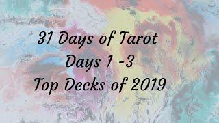 31 Days of Tarot 2020 Days 1-3