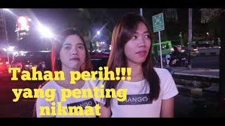 Reaksi cewe pertama kali  Tahan perih yang penting nikmat  - Sosial eksperimen