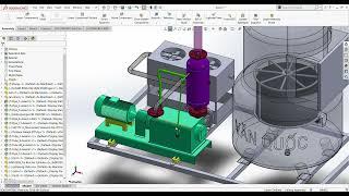 Thiết kế mô hình 3D máy chiên chân không công nghiệp - Phần 1