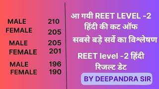 REET LEVEL-2 HINDI CUT OFF  REET LEVEL-2 HINDI RESULT DATE  #reetmains  #reethindicutoff