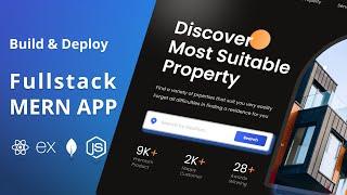 React Full Stack Responsive Real Estate website Tutorial - React Projects for Beginners Deploy