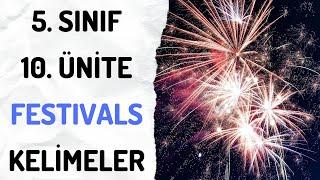 5. SINIF 10. ÜNİTE FESTIVAL KELİMELERİ