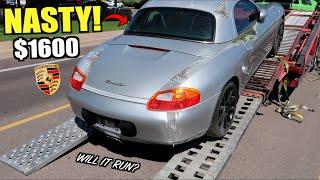 I Bought a MOLDY Porsche Boxster CHEAP at Auction Lets Fix It