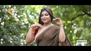 Rajeshwar Fashion Feat. Dipti  Green Georgette Saree  Amazon India  2022