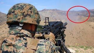 Training Video US Marines Firing The Powerful M2 Machine Gun &  MK 19 Grenade Launcher