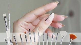 NAIL ART FIRÇALARI NASIL KULLANILIR #1  İnce Uzun Fırça ve Kesik Uçlu Fırçayla 2 Kolay Nail Art