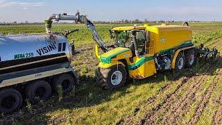 First In Italy  OXBO AT5105 LNMS at WORK  Liquid Manure Injection  Spring 2023 @TeamSpeziali